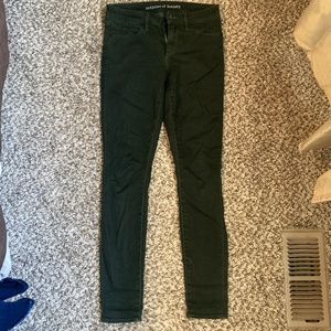 Articles of Society, hunter green jeans, size 27